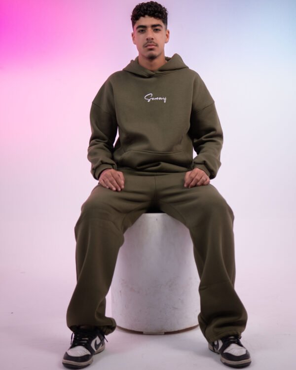 olive green hoodie - Image 5