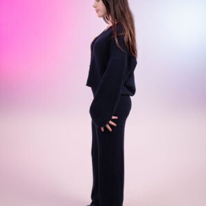 Navy blue kintted set - Image 3