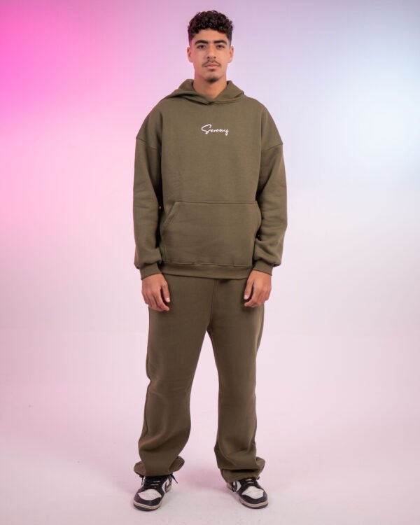 olive green sweatpants - Image 2