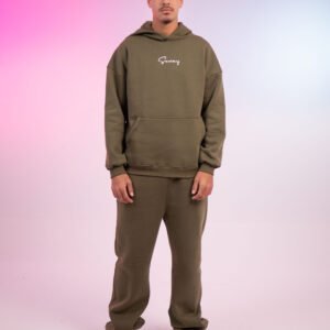 olive green sweatpants - Image 2