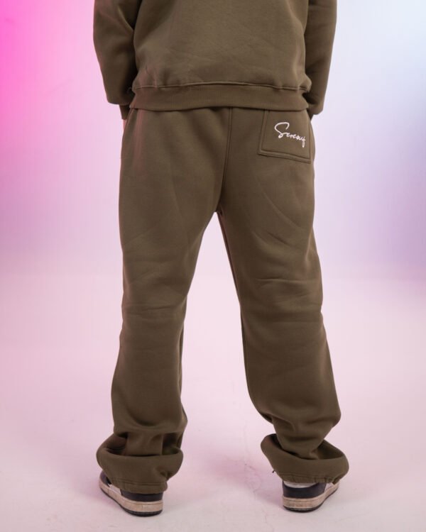 olive green sweatpants - Image 3