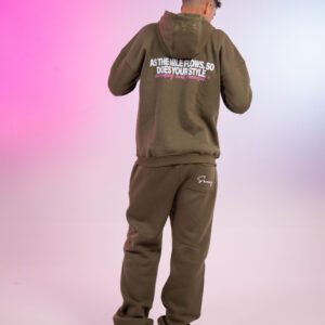 olive green hoodie - Image 3