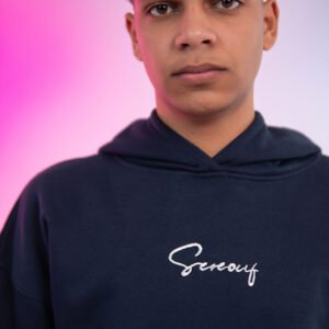 navy Blue Hoodie - Image 5