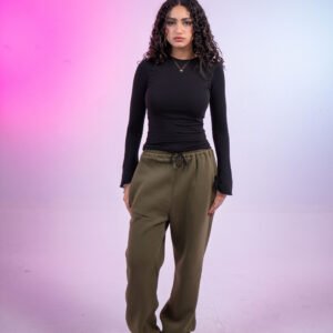 olive green sweatpants - Image 5