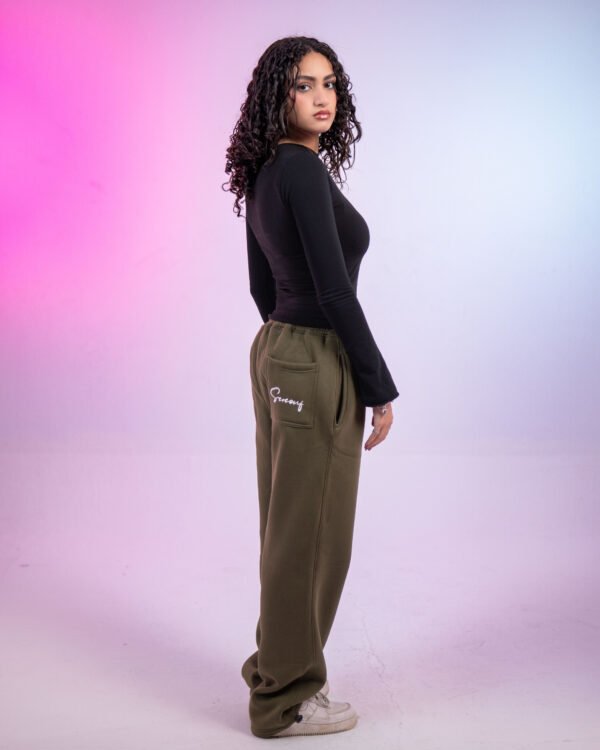 olive green sweatpants - Image 6