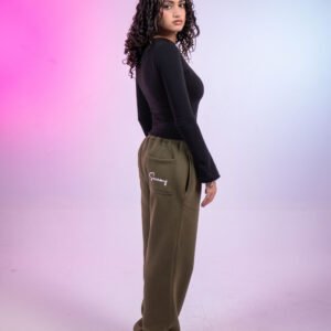 olive green sweatpants - Image 6