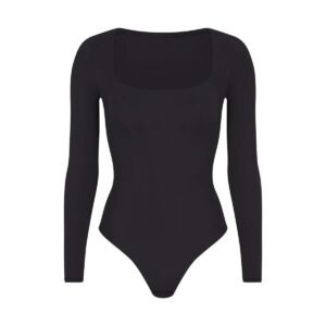 Black Squared neck bodysuit