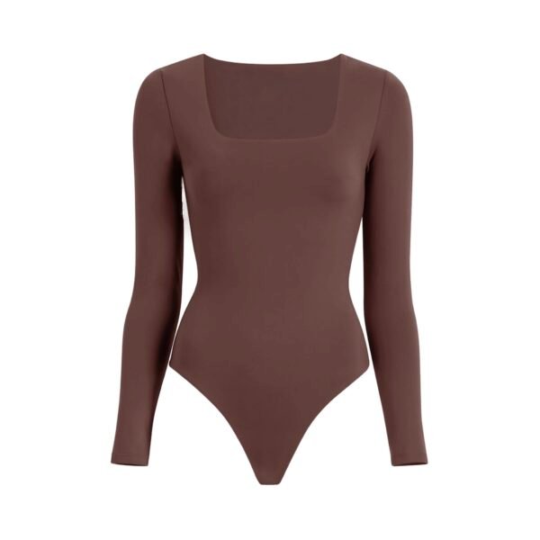 Brown Squared neck bodysuit