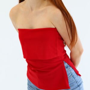 Sleeveless Red Top - Image 2