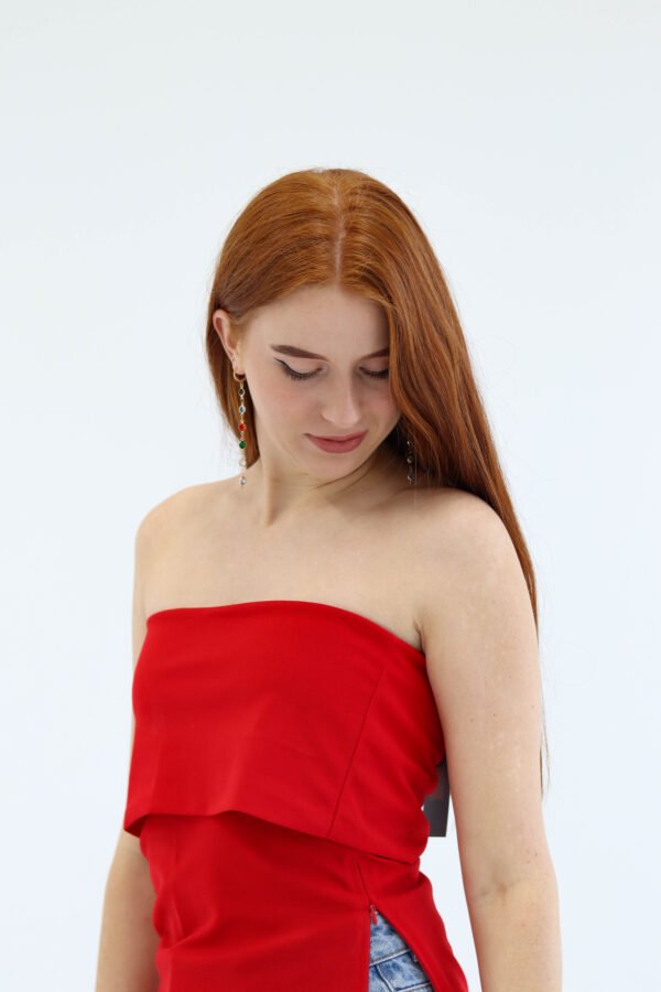 Sleeveless Red Top - Image 6
