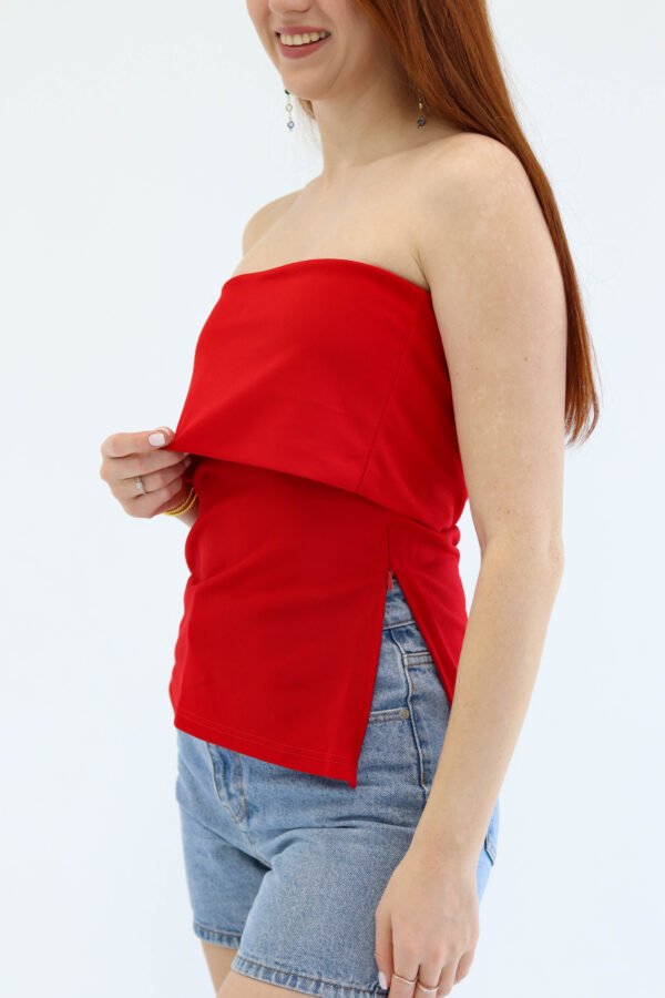 Sleeveless Red Top - Image 5