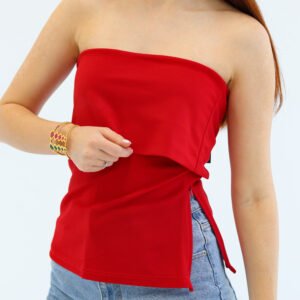 Sleeveless Red Top - Image 4