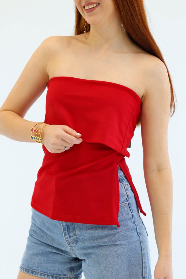 Sleeveless Red Top - Image 4