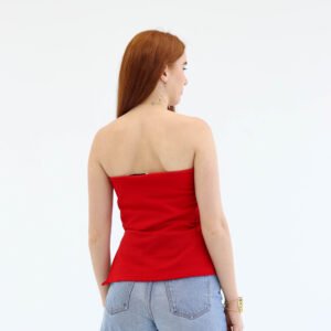 Sleeveless Red Top - Image 3