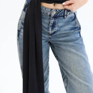 One shoulder black top - Image 3