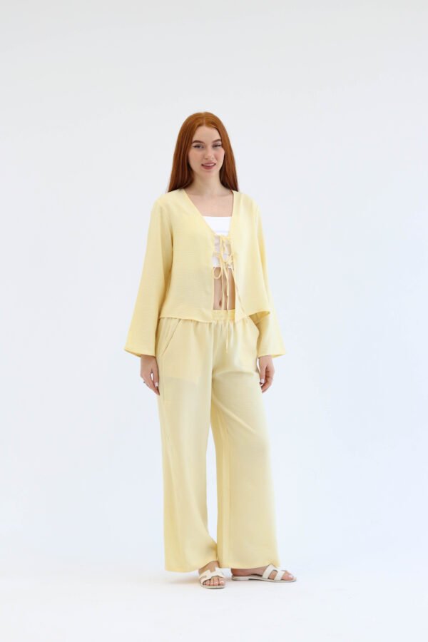 Yellow linen set - Image 2