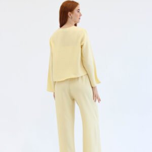 Yellow linen set - Image 3