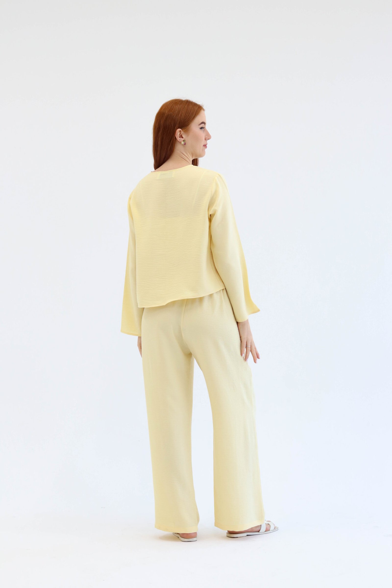 Yellow linen set - Image 3