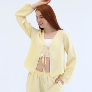 Yellow linen set - Image 4