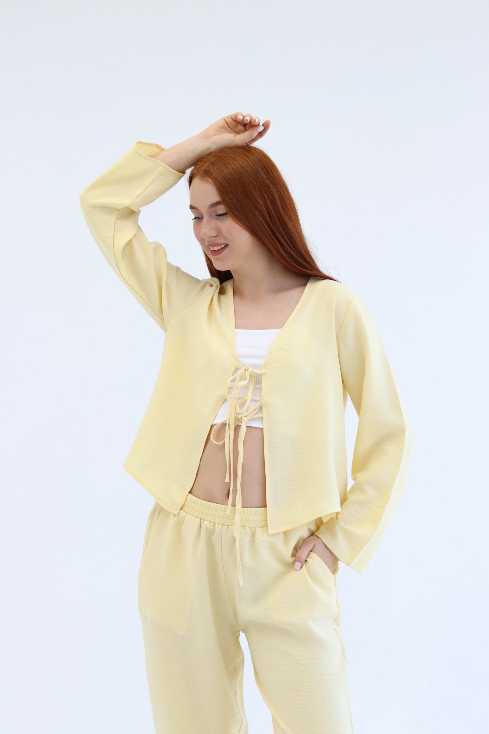 Yellow linen set - Image 4