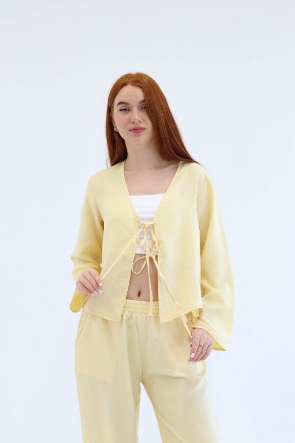 Yellow linen set - Image 6