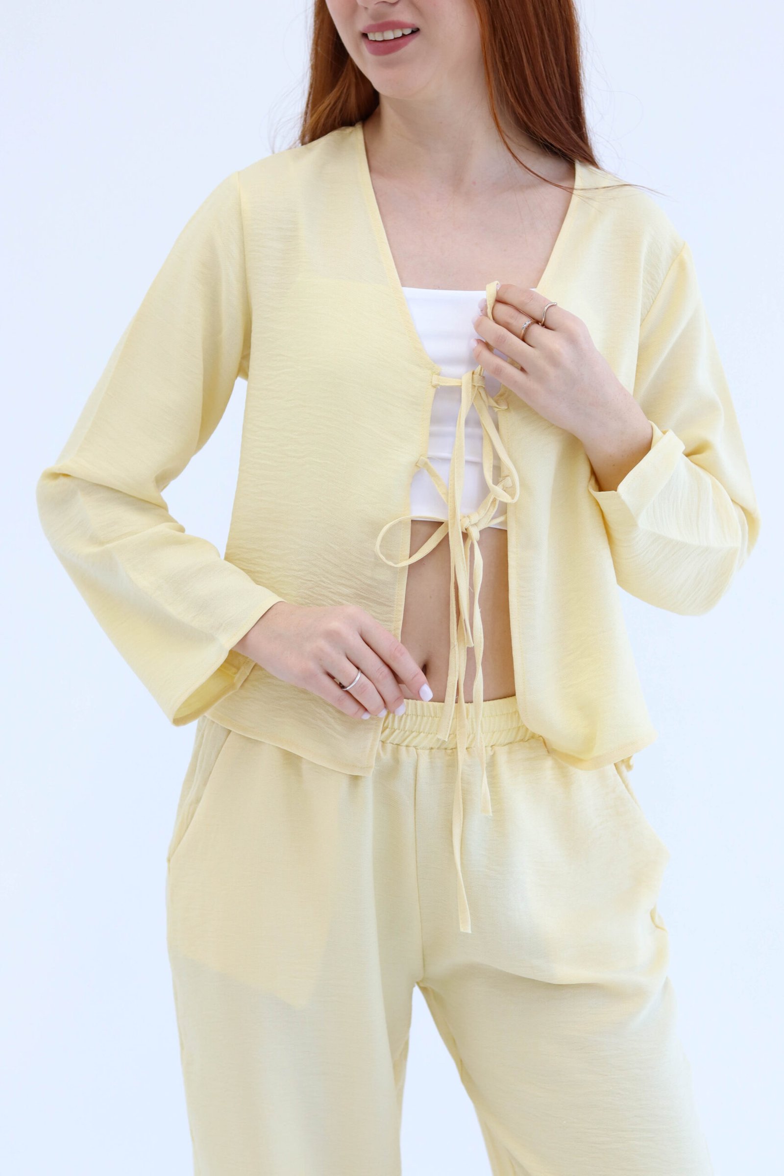 Yellow linen set - Image 7