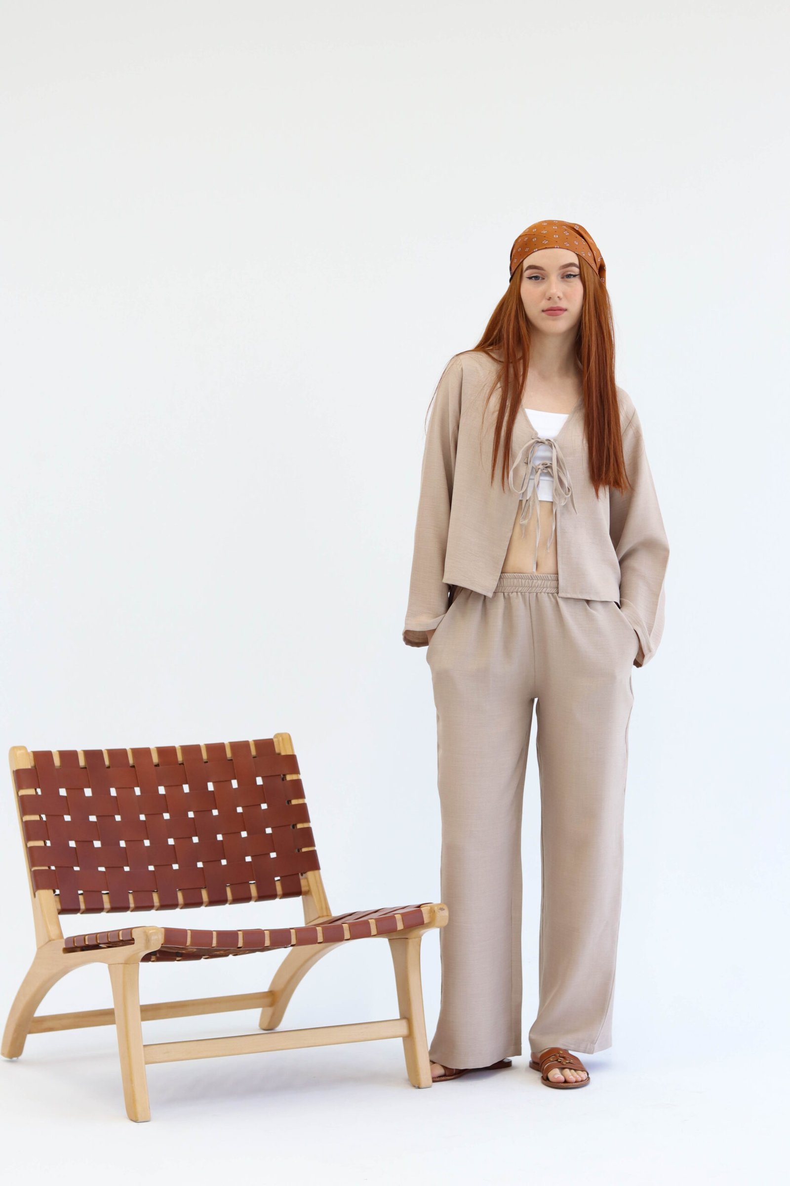 Khaki Linen Set - Image 1