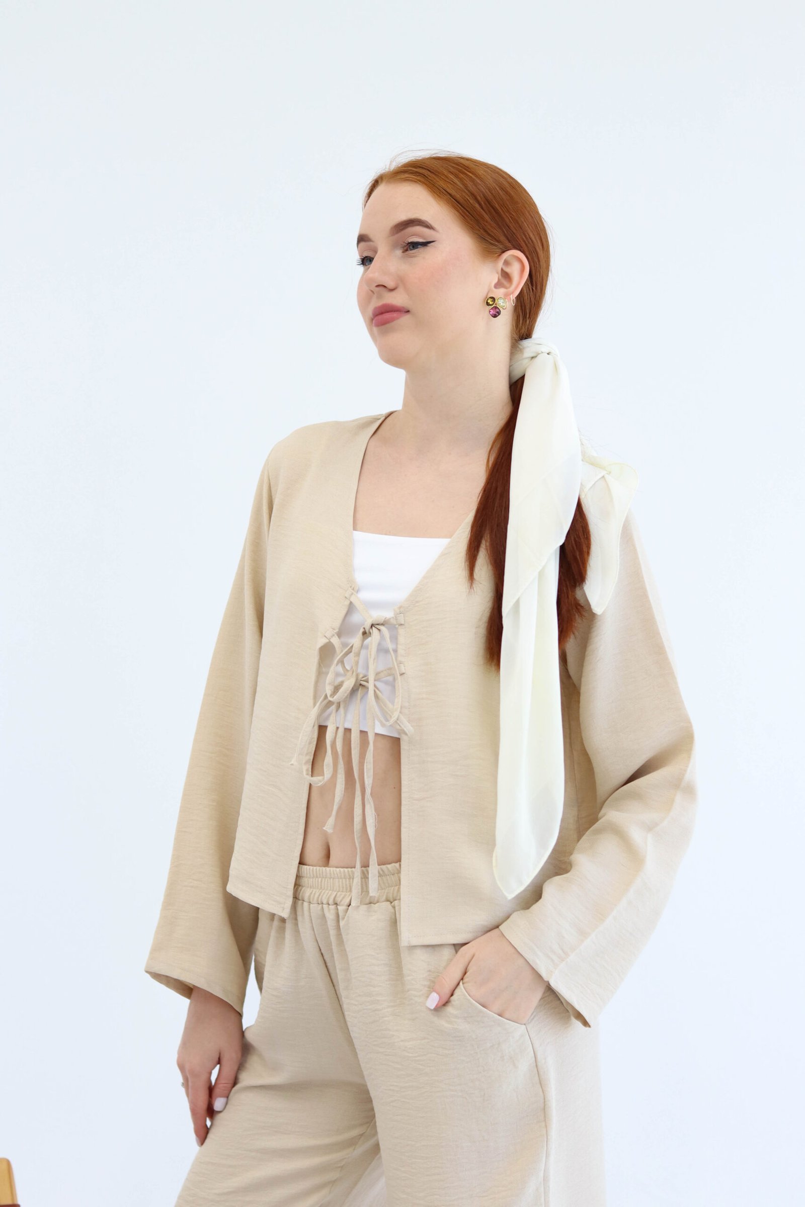Beige linen Set - Image 2